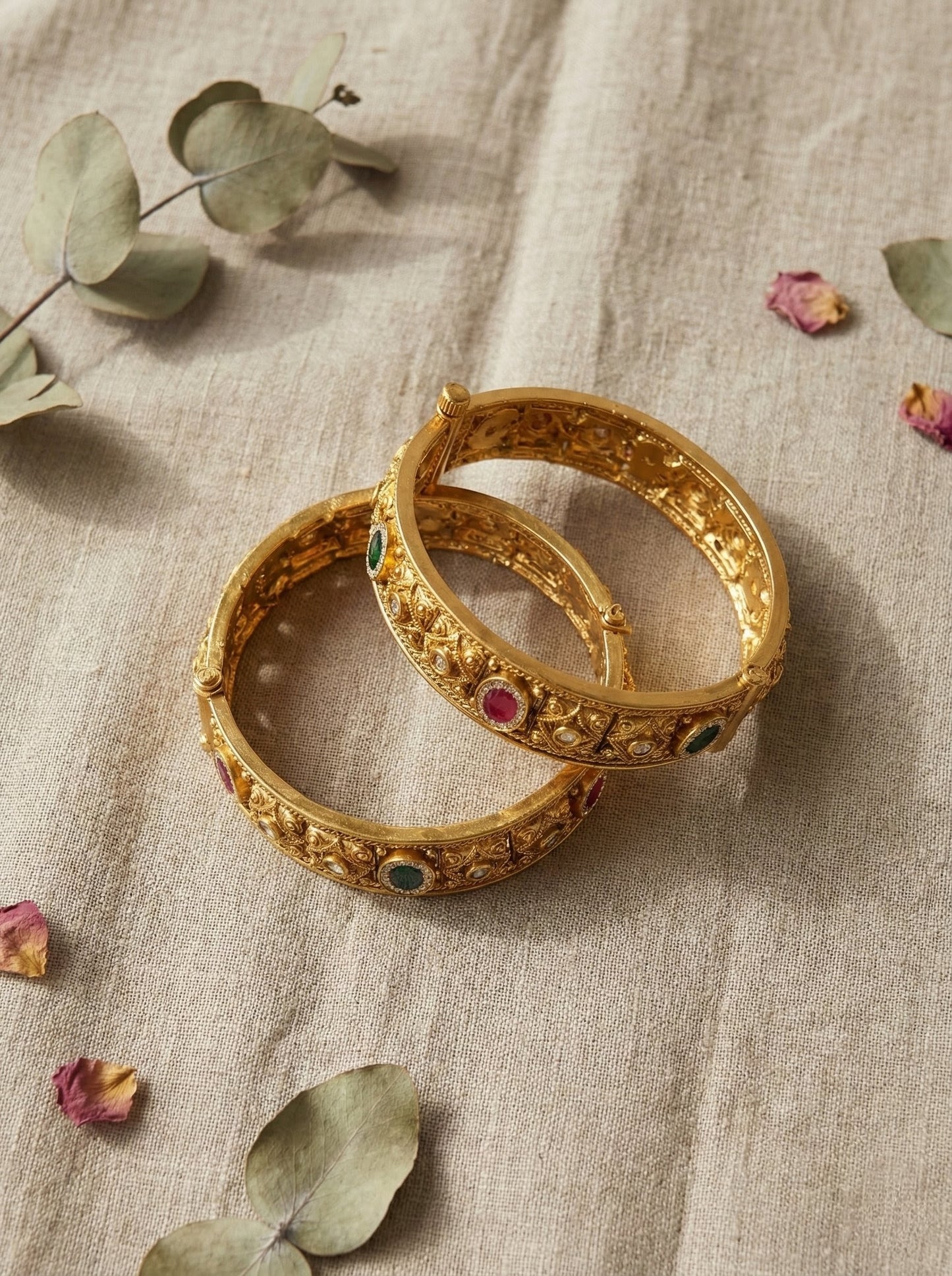 Alka Premium Swaroski Bangles (Openable)