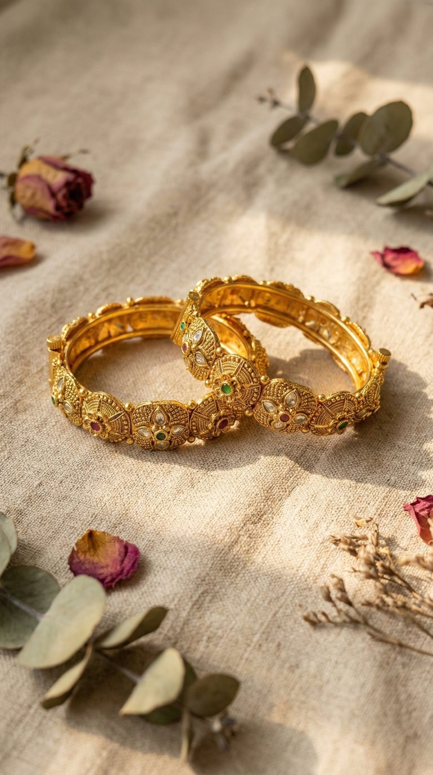 Madhu Antique Rajwadi Bangles (Openable)