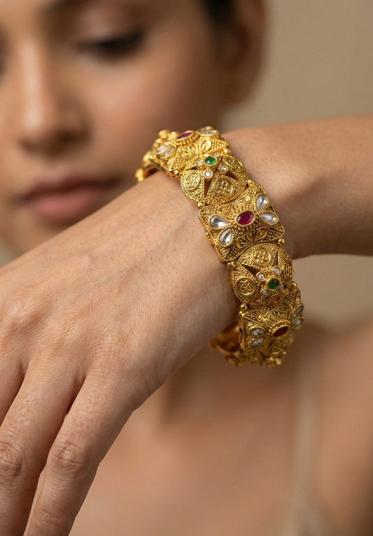 Megha Antique Rajwadi Bangles (Openable)