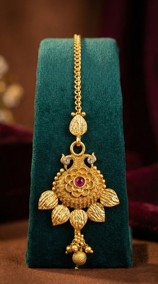 Mani Elegant Rajwadi Maangtika