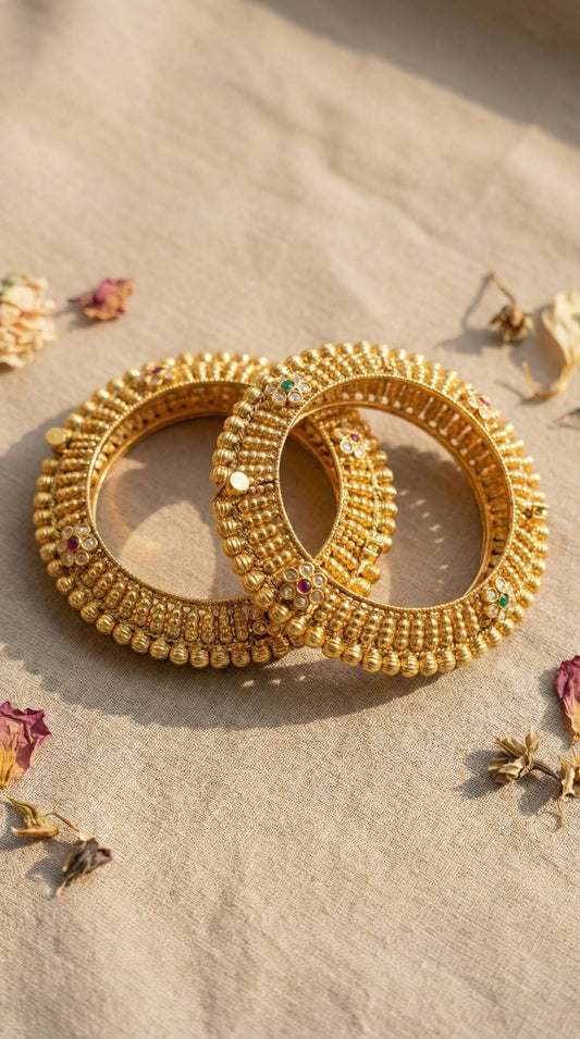 Tia Rajwadi Pacheli Bangles (Openable)
