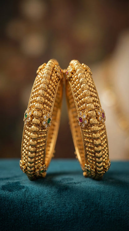 Tia Rajwadi Pacheli Bangles (Openable)