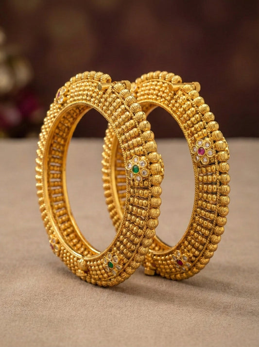 Tia Rajwadi Pacheli Bangles (Openable)