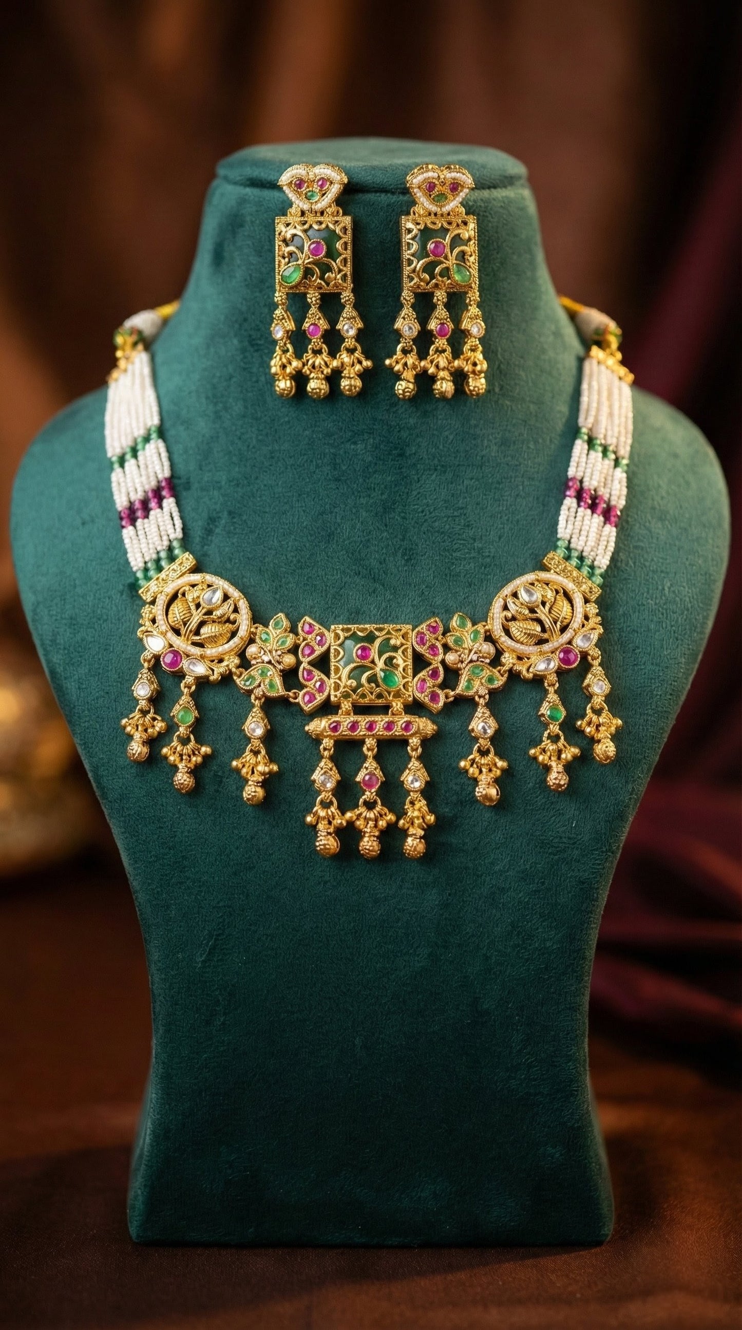 Khushi Sparkle Heritage Necklace