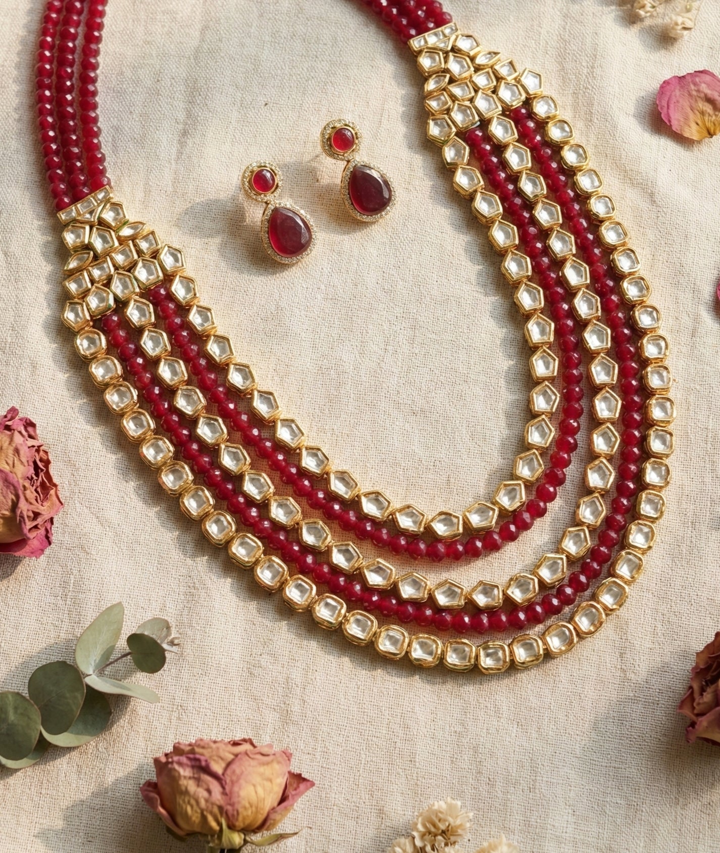 Tithi Premium Kundan Necklace