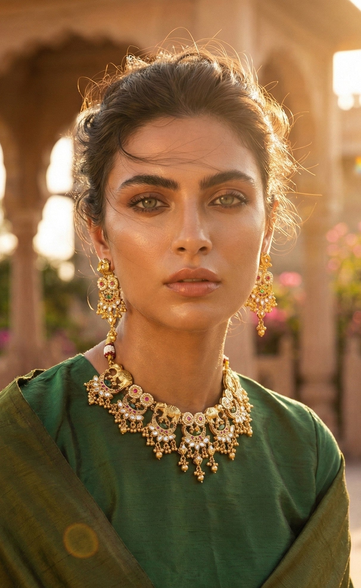 Subhadra Heritage Elephant Necklace