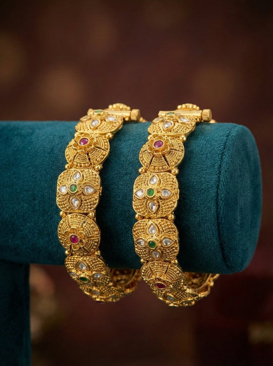 Madhu Antique Rajwadi Bangles (Openable)