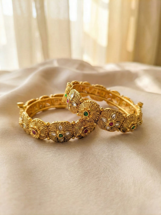 Madhu Antique Rajwadi Bangles (Openable)