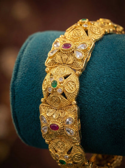 Megha Antique Rajwadi Bangles (Openable)