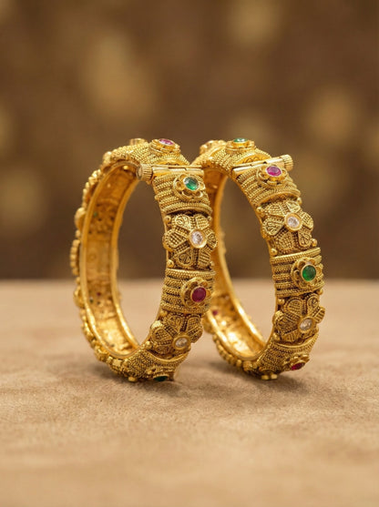 Gayatri Premium Rajwadi Bangles (Openable)