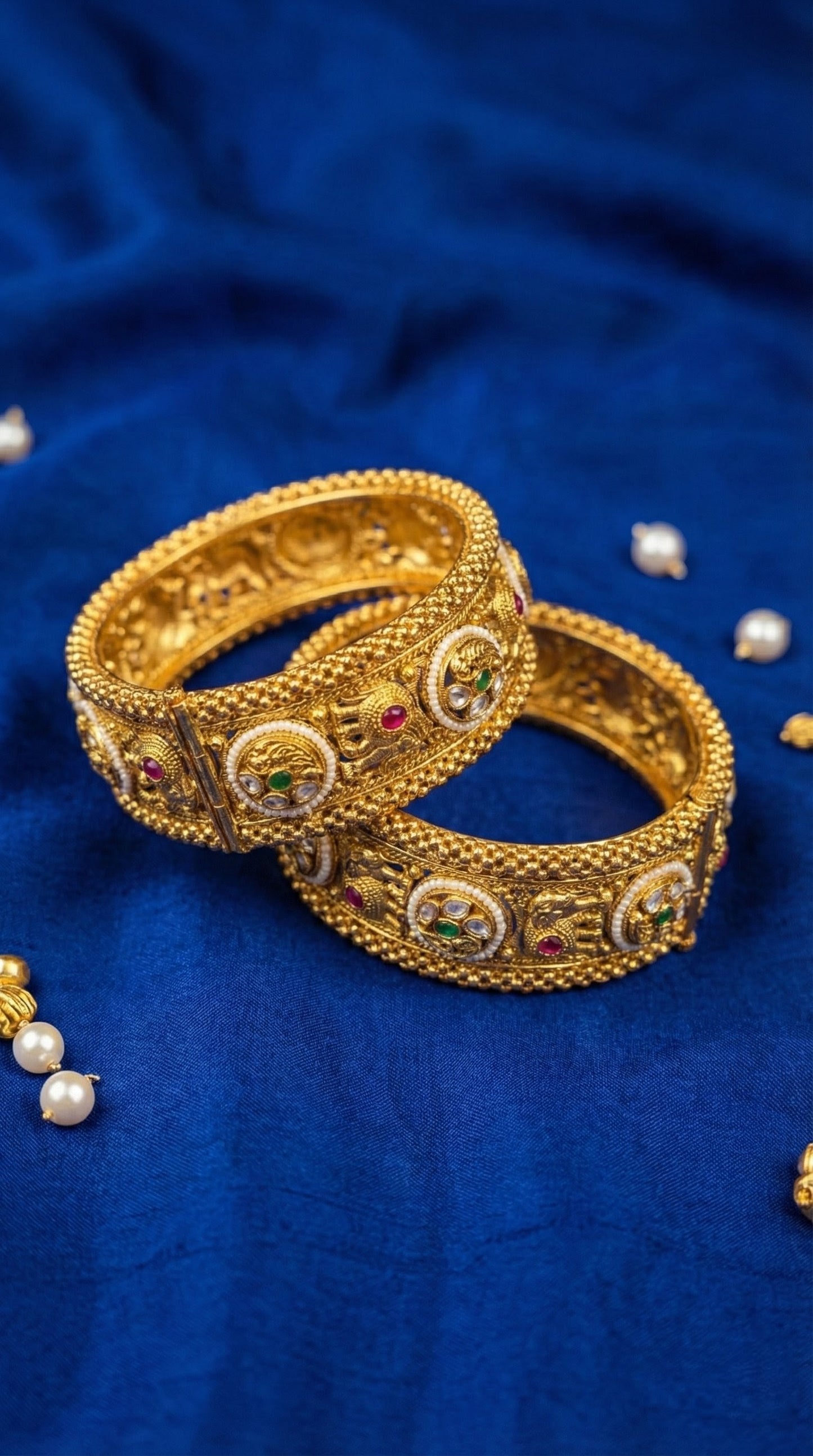 Renu Rajwadi Ghugree Bangles (Openable)