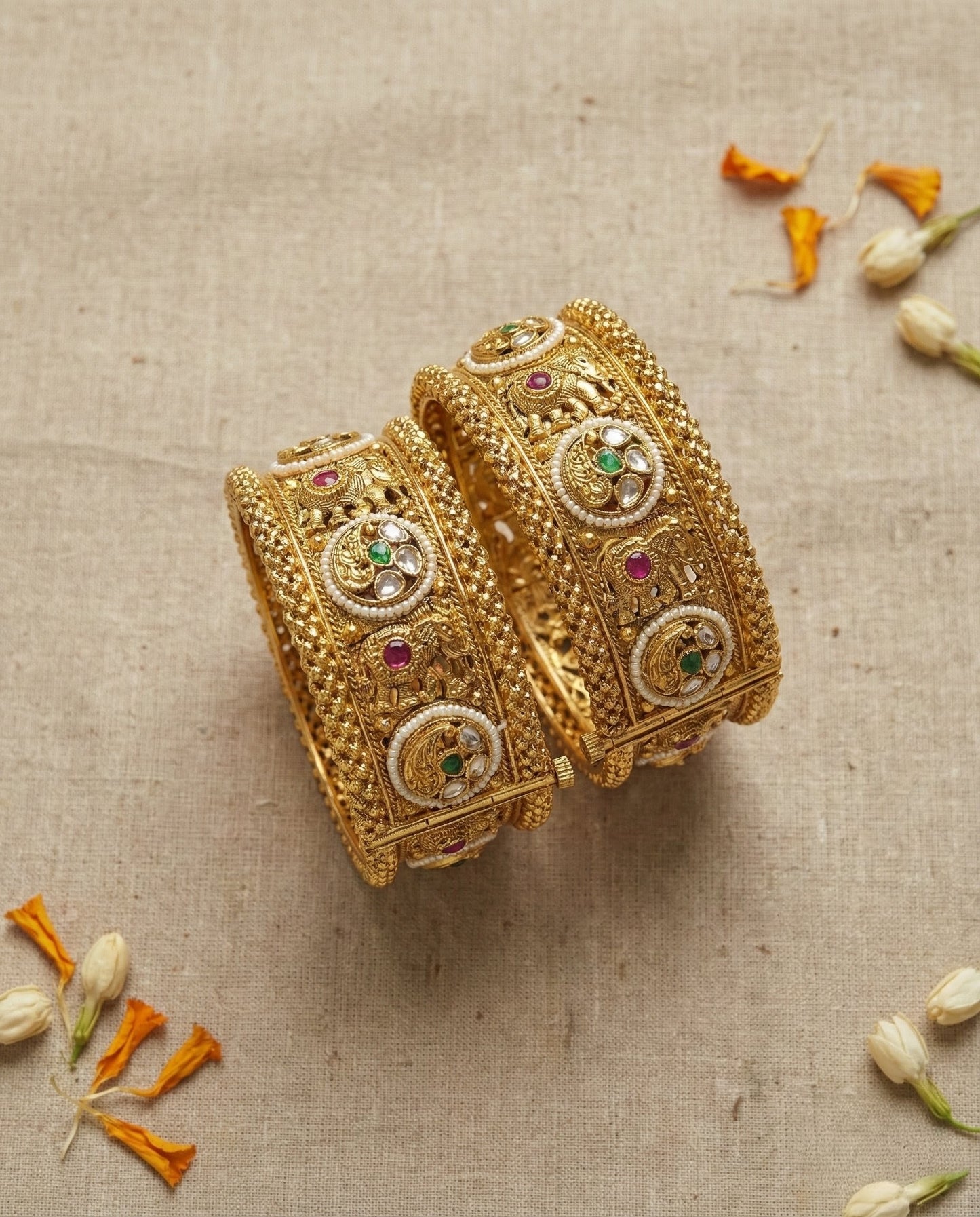 Reva Elephant Rajwadi Kada (Openable)