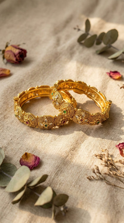 Madhu Antique Rajwadi Bangles (Openable)