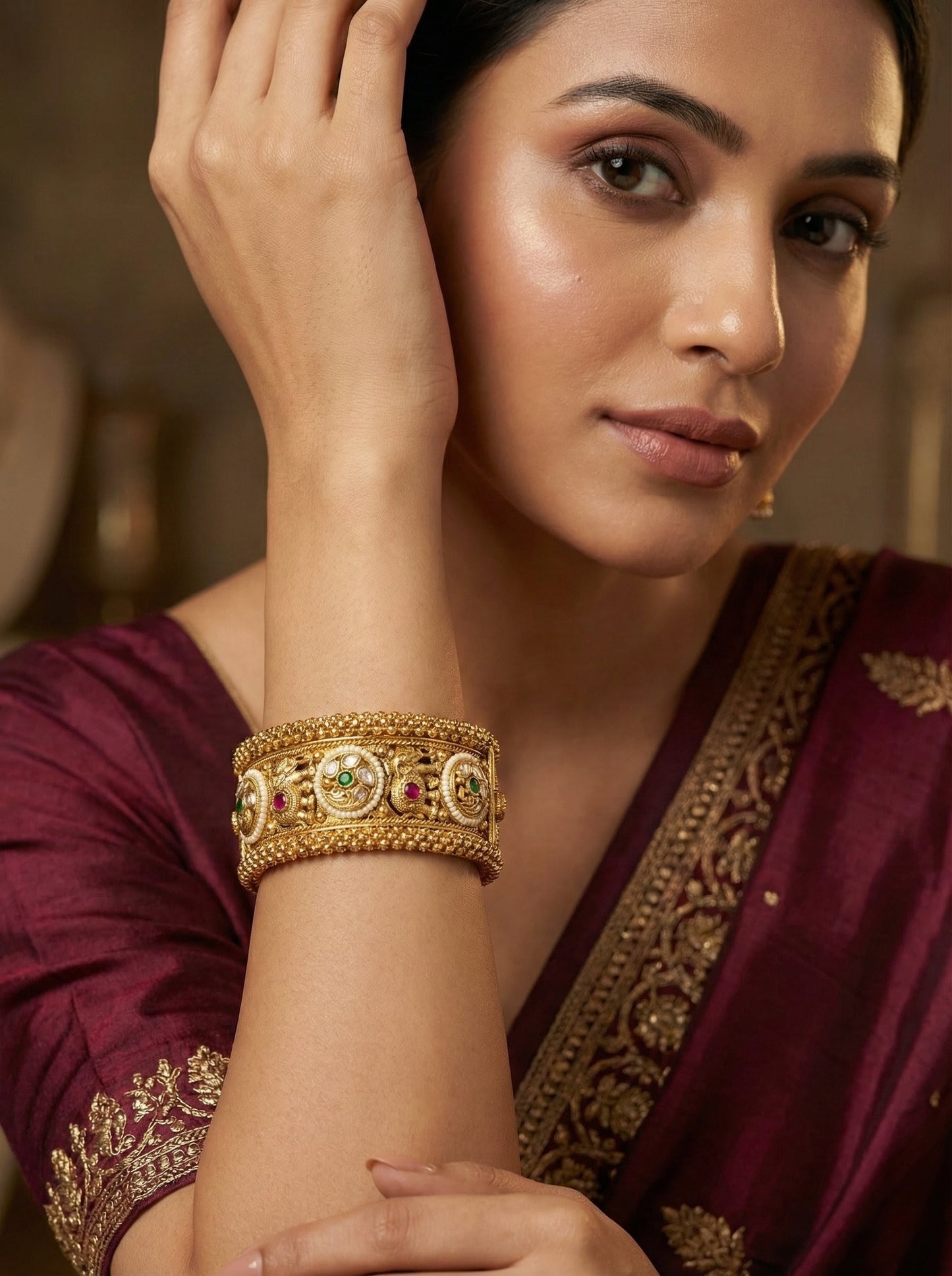 Reva Elephant Rajwadi Kada (Openable)