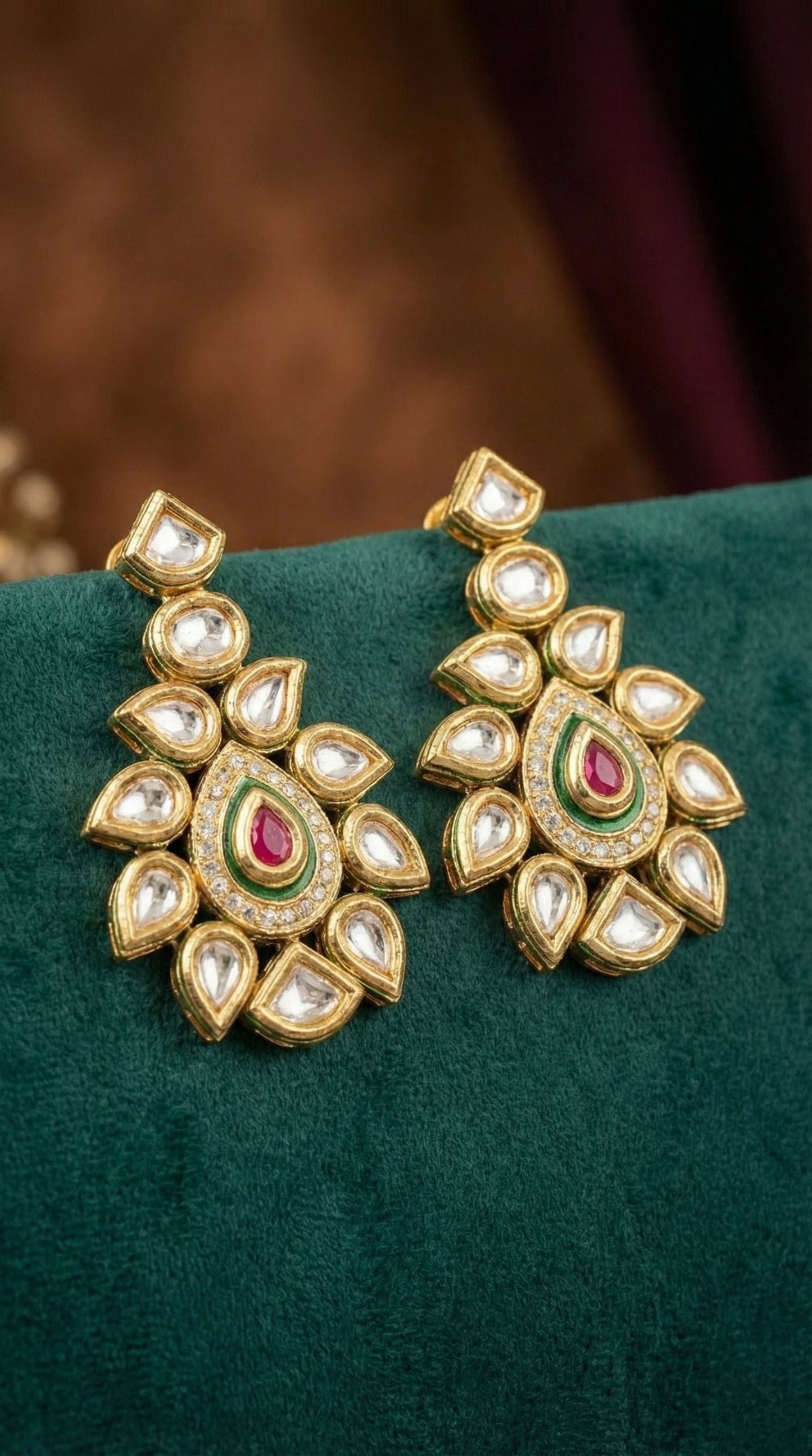 Ira Premium Kundan Necklace with Maang Tika