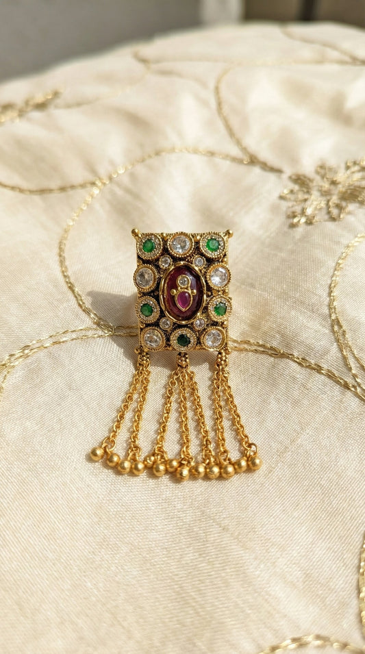 Varsha Heritage Swaroski Finger Ring