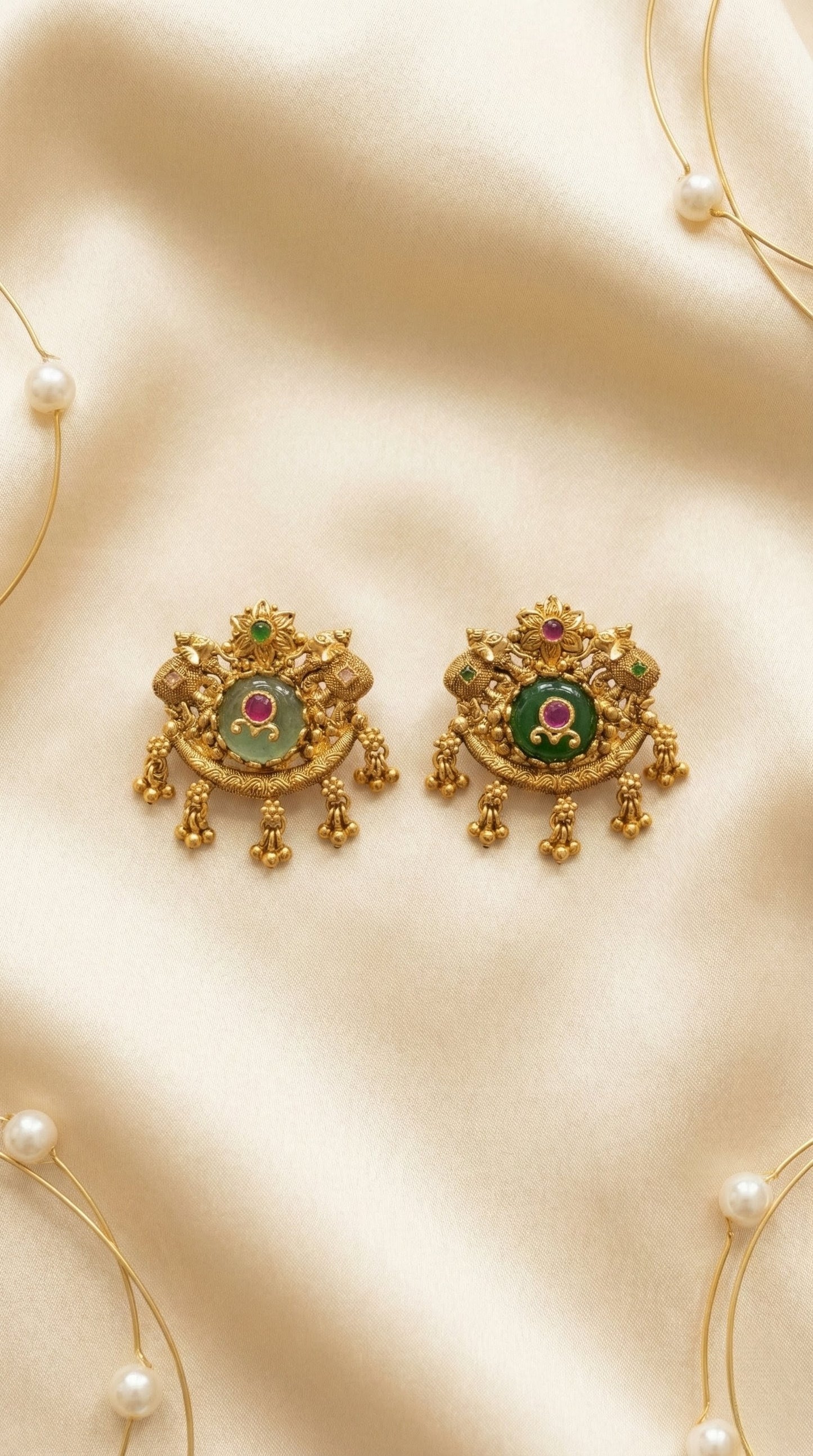 Anubha Antique Gold Finger Ring