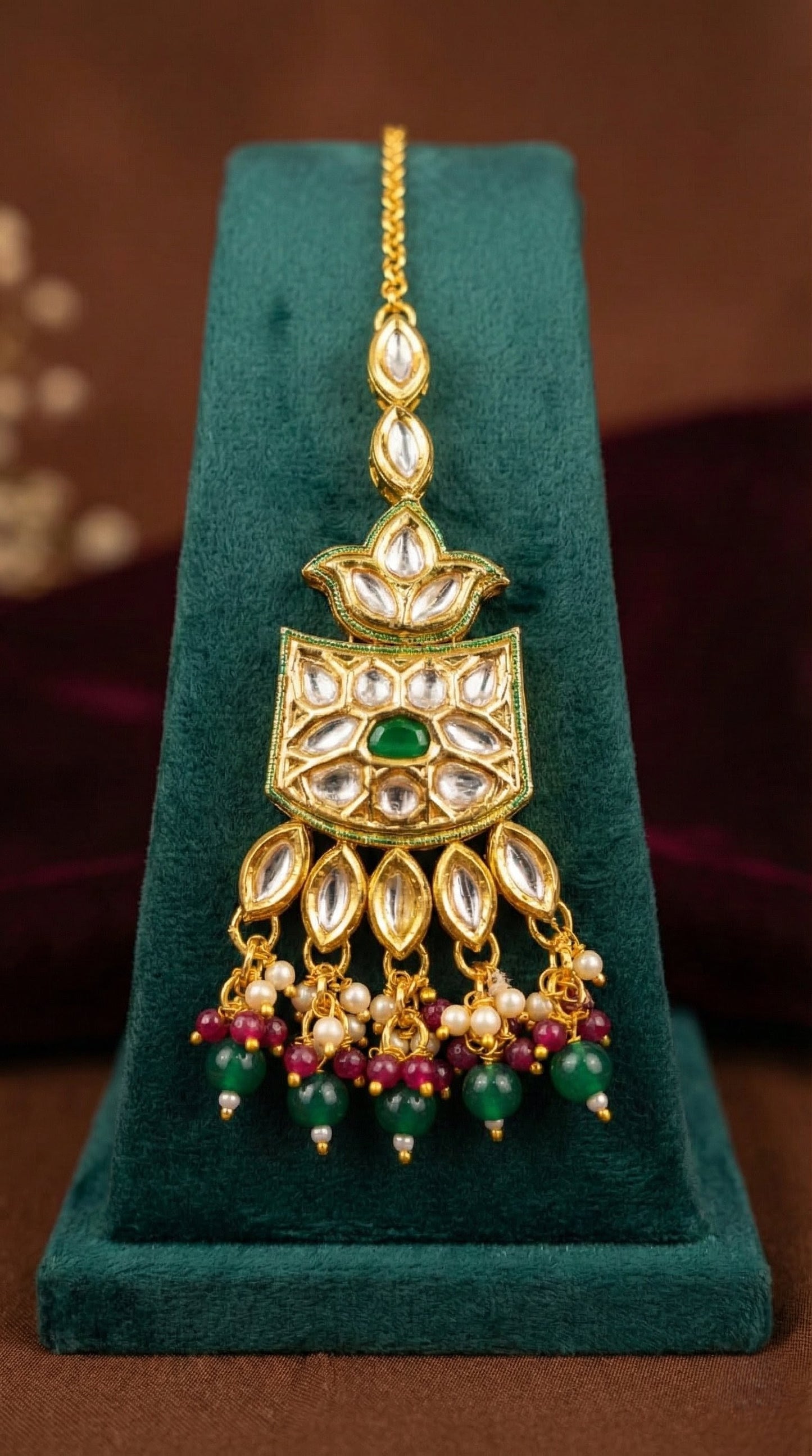 Aashi Elegant Kundan Maangtika