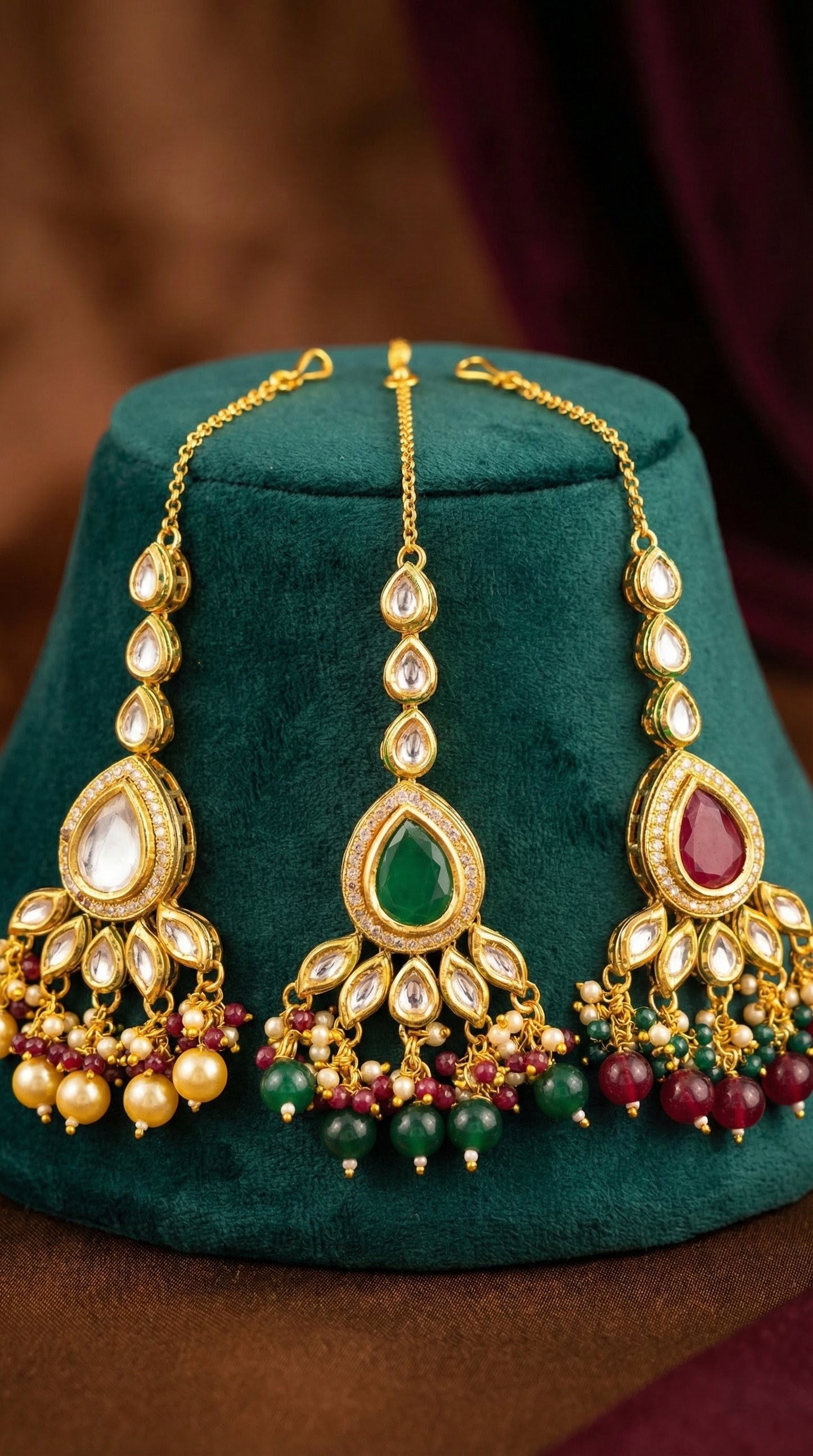 Devaki Beautiful Kundan Maangtika