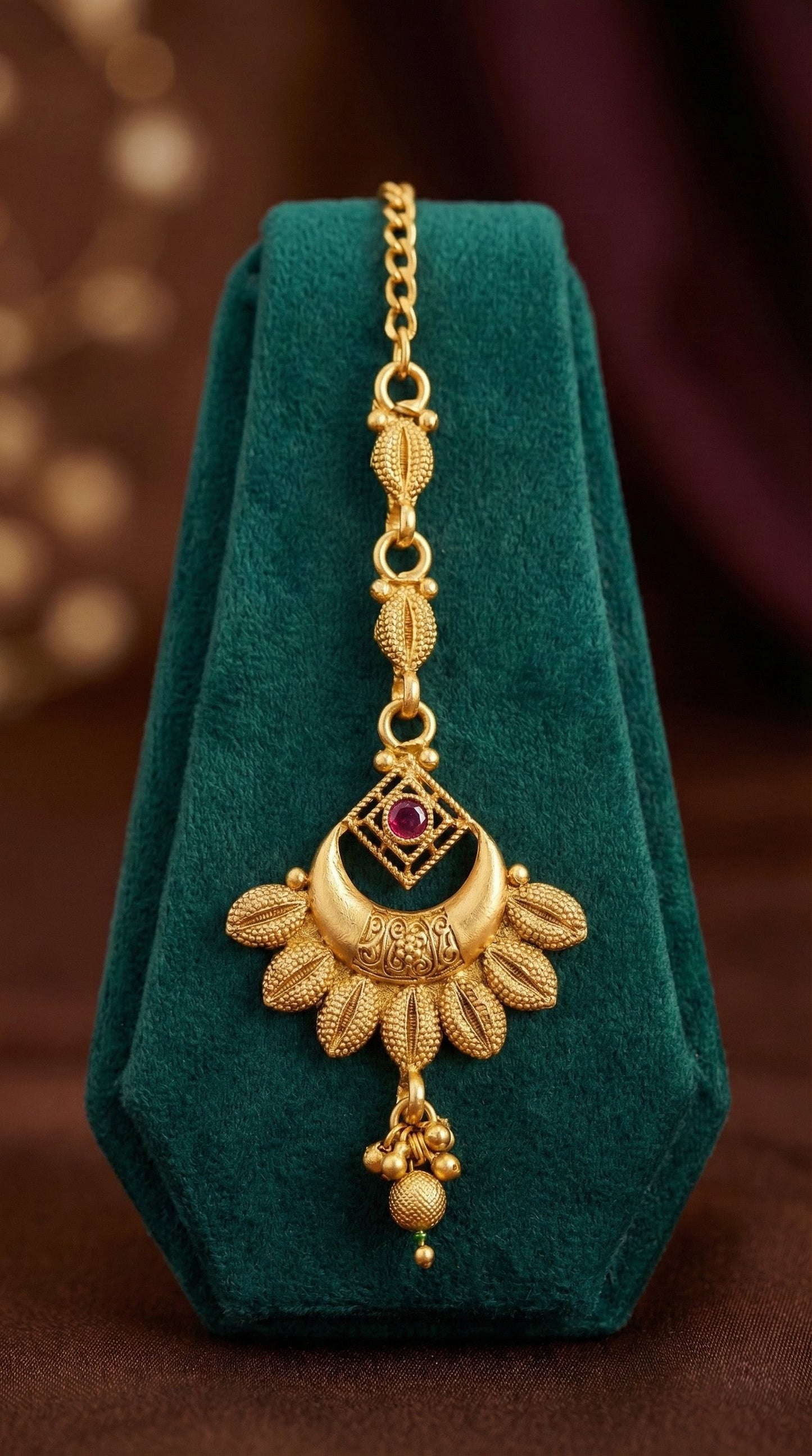 Kinjal Elegant Rajwadi Maangtika