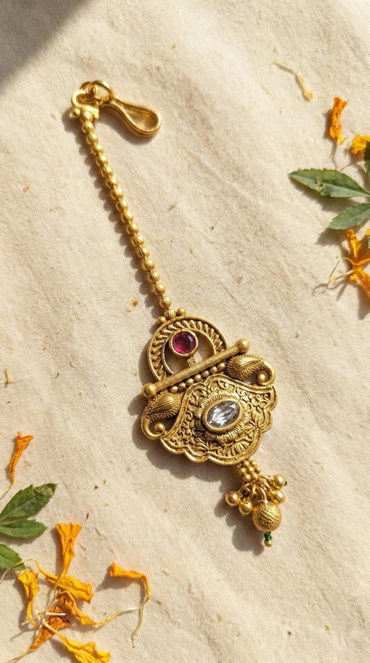 Lily Elegant Rajwadi Maangtika