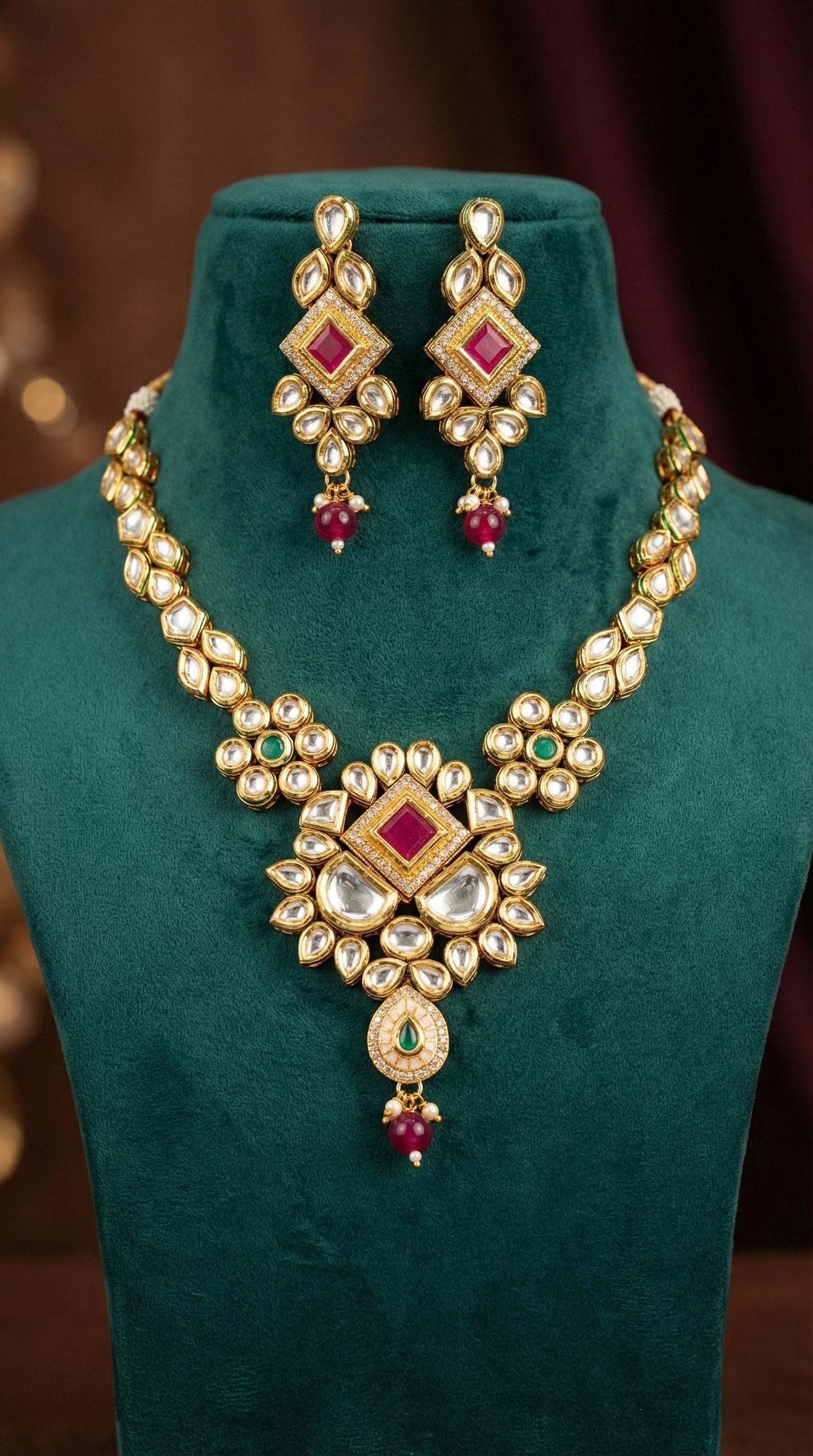 Damini Premium Kundan Necklace