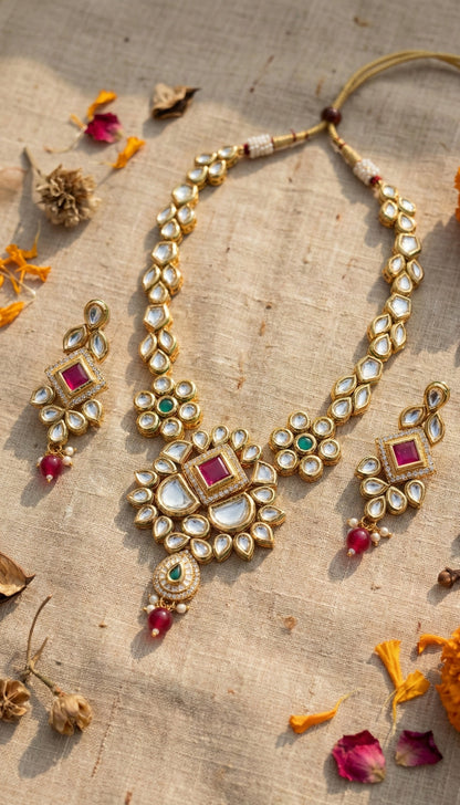 Damini Premium Kundan Necklace