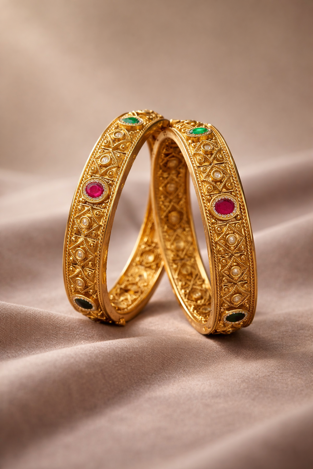 Alka Premium Swaroski Bangles (Openable)