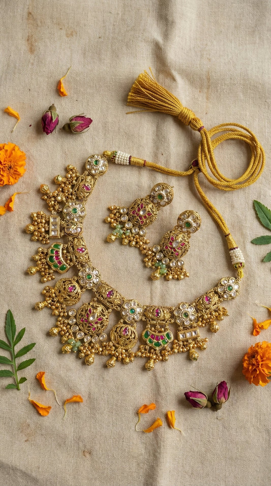 Vanshika Antique Necklace Set