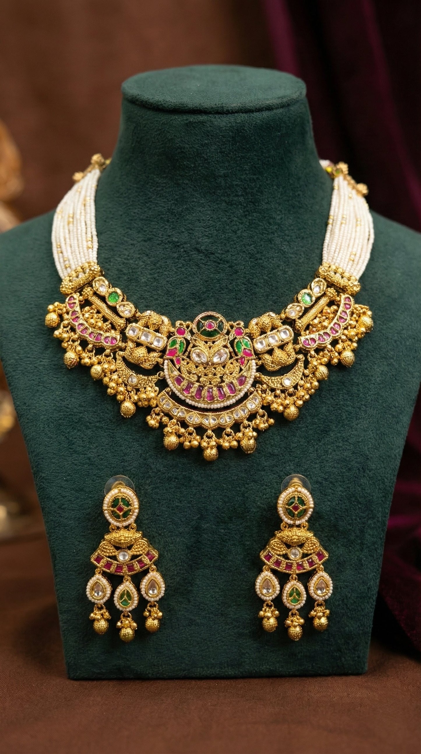 Sheetal Antique Necklace Set