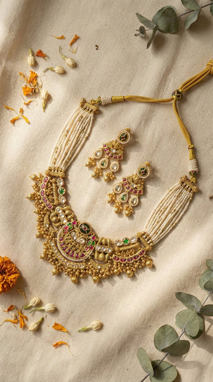 Sheetal Antique Necklace Set