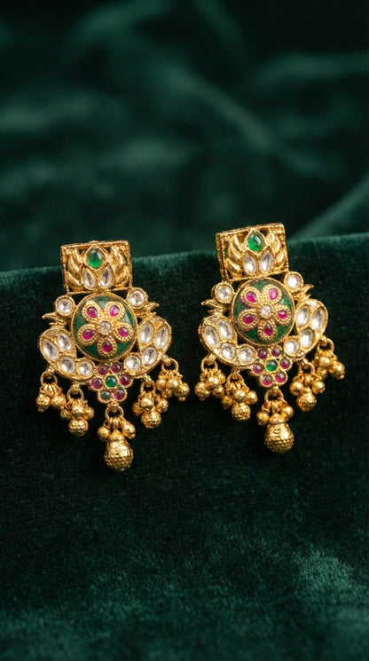 Swati Gold Look Heritage Hasli Set