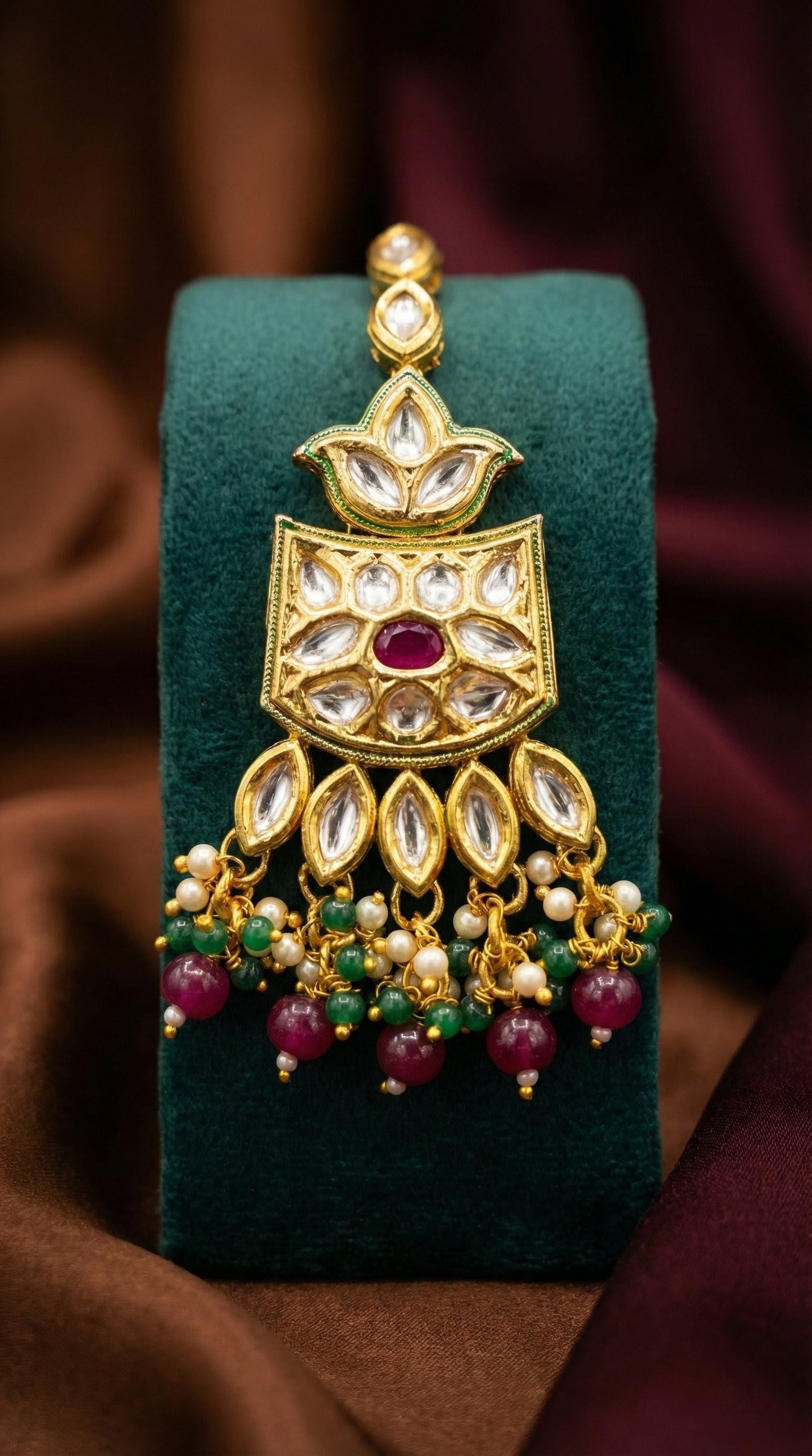 Aashi Elegant Kundan Maangtika